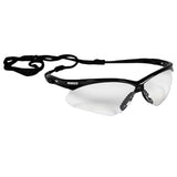 Nemesis Black Frame Clear Anti-Fog Safety Glasses, Each