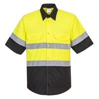 PW HIVIS Button Shirt Short Sleeve