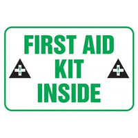 First Aid Kit Inside Adhesive Label- 3.5X5