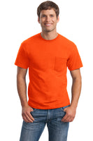 Gildan Ultra Cotton/Poly T-Shirt with Pocket, Safety Orange