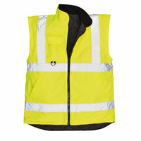 Hi-Vis Reversible Bodywarmer Vest Class 2