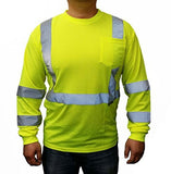 Cordova Cor-Brite Class-3 Lime Long Sleeve Shirt V511