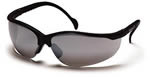 Pyramex Venture II Black/Silver Mirror Safety Glasses