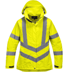 Portwest Ladies Hi-Vis Breathable Jacket, Class 3, Lime LW70