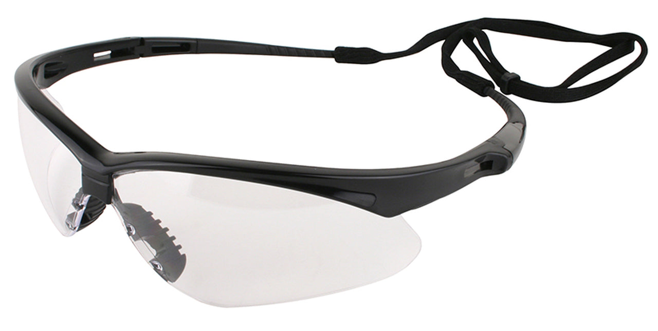 V30 Nemesis* Safety Eyewear, Black Frame/Clear Lens - KIM25676